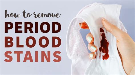 removing period blood stains